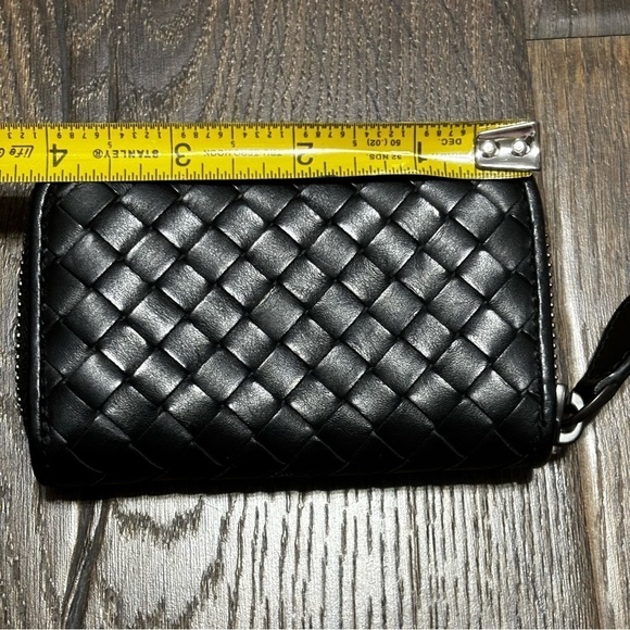 BOTTEGA VENETA coin case wallet card case intrecciato leather black unisex - Picture 9 of 16